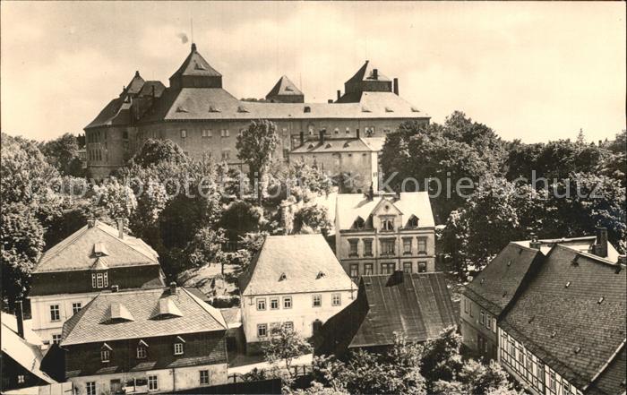 Augustusburg Blick vom Turm der Stadtkirche