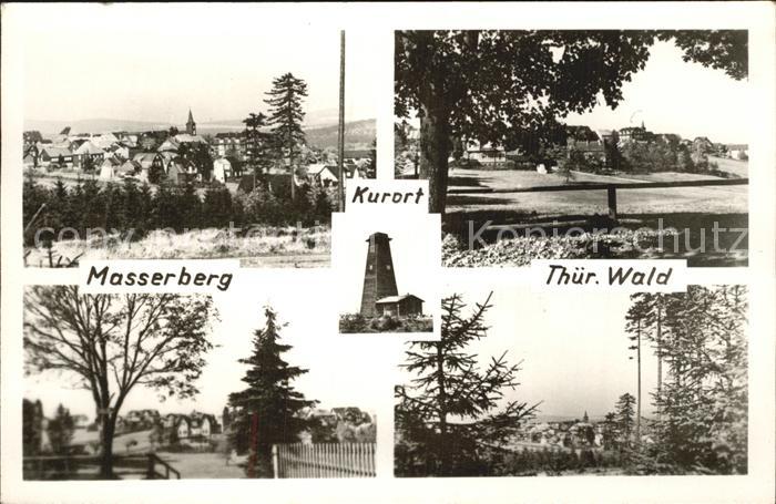 Masserberg Stadt und Teilansichten Rennsteigwarte