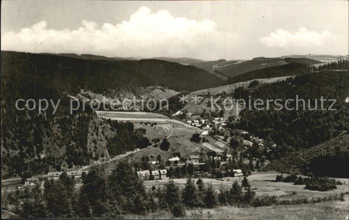 Katzhuette Oberes Schwarzatal Panorama