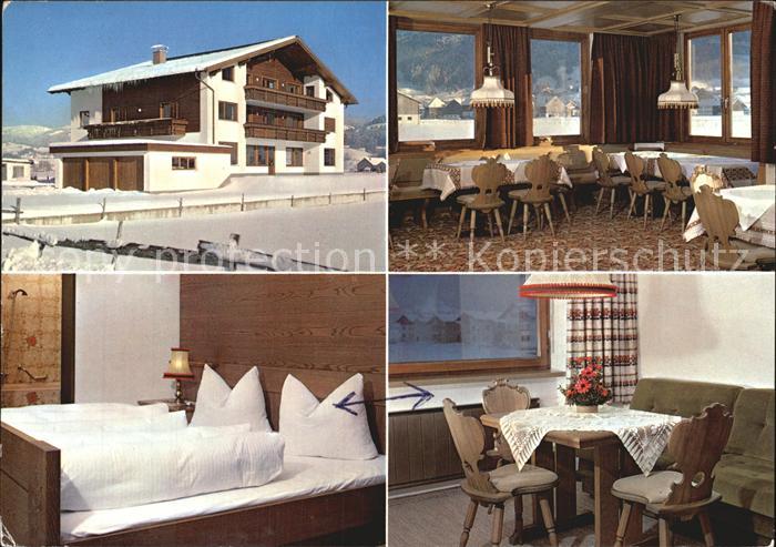 Andelsbuch Vorarlberg Fruehstueckspension Niedereblick Gastraum Zimmer