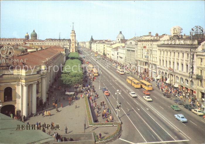 Leningrad St Petersburg Nevskij Prospekt