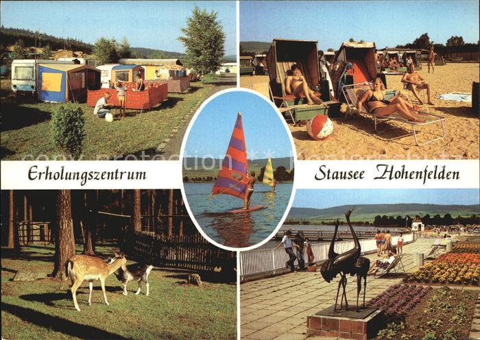 Hohenfelden Stausee Campingplatz Strand Tiergehege Promenade