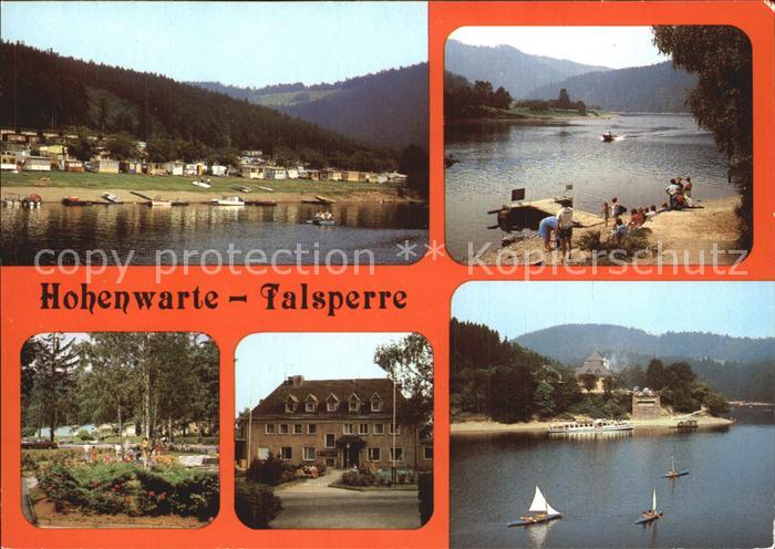 Hohenwarte Talsperre Campingplatz Neidenberga Faehre Parkanlage FDGB Erholungshe