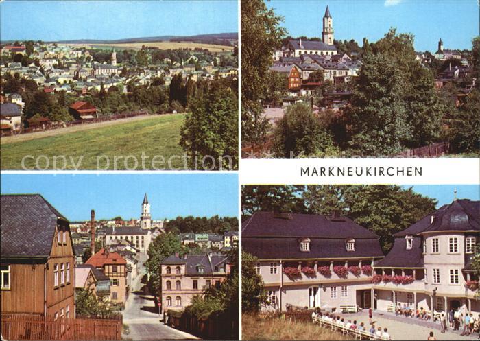 Markneukirchen Total Kirche Strassenpartie Musikinstrumente Museum