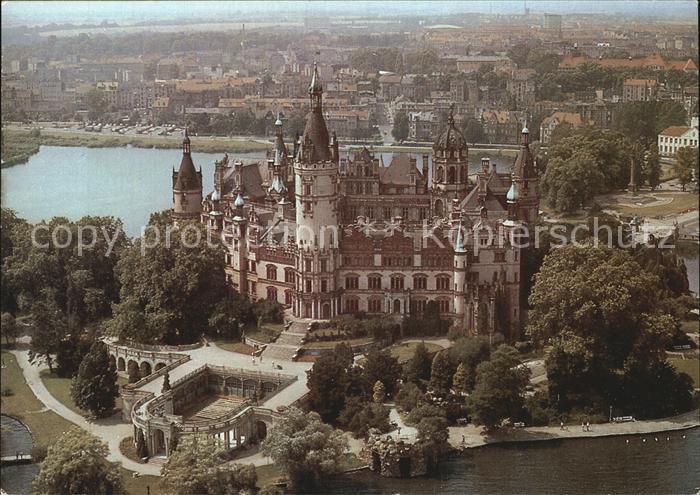 Schwerin Mecklenburg Schloss Fliegeraufnahme