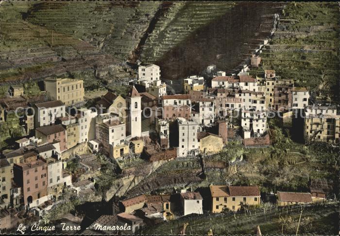 Manarola Le Cinque Terre Fliegeraufnahme