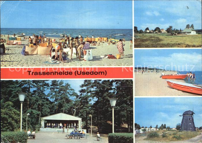 Trassenheide Usedom Strand Musikpavillon Teilansicht Muehle Jugenderholungszentr