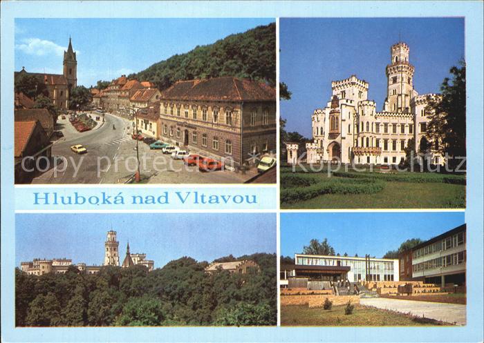 Hluboka Vltavou Mesto letovisko a statni zamek na ostrohu nad Vitavou