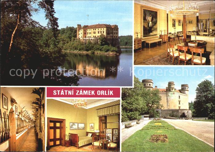 Orlik nad Vltavou Statni zamek Puodne rane goticky hrad Po zrizeni Orlicke prehr