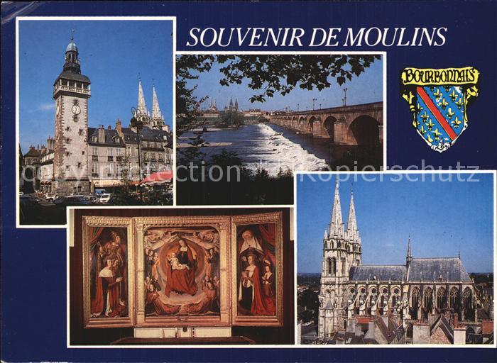 Moulins Allier Jacquemart Le triptyque Le pont Regemor