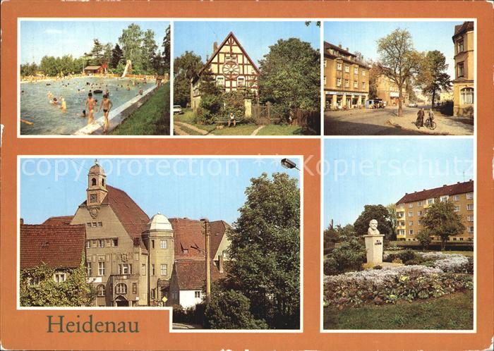 Heidenau Sachsen Albert Schwarz Bad Bauernhaus Dresdner Str Rathaus Lenindenkmal