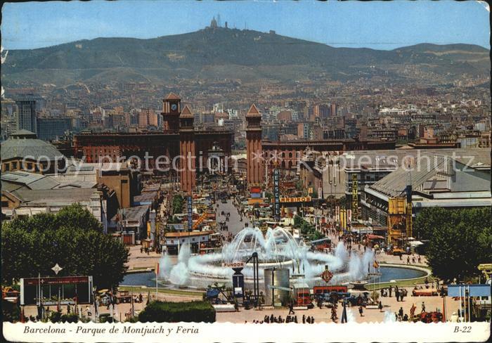 Barcelona Cataluna Parque de Montjuich y Feria
