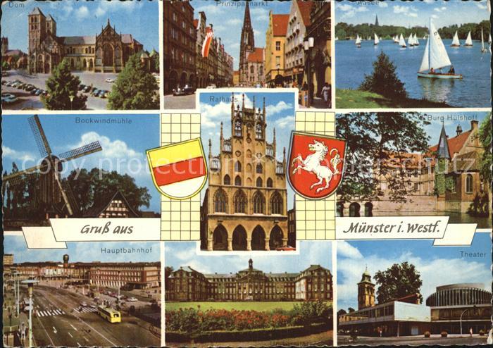 Muenster Westfalen Dom Prinzipalmarkt Aasee Bockwindmuehle Burg Huelshoff Hautba