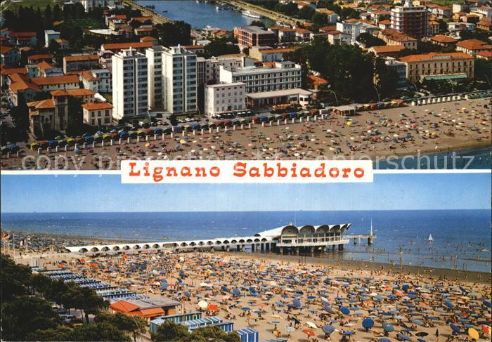 Lignano Sabbiadoro Spiaggia e il porticciolo dell aereo La nuova terrazza a mare