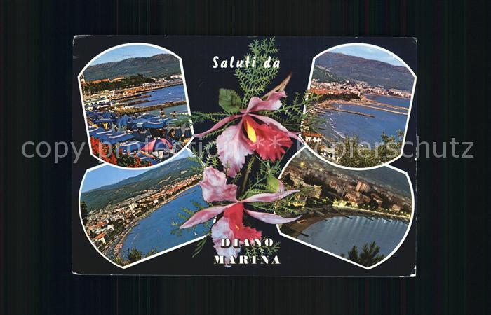 Diano Marina Strandpartien Fliegeraufnahme