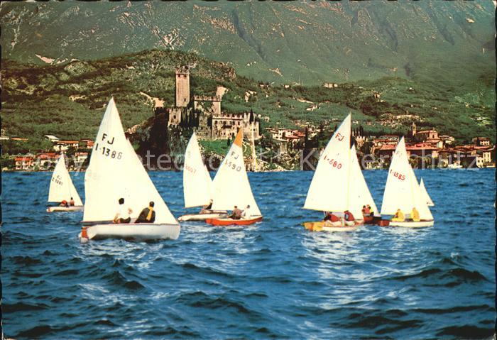 Malcesine Lago di Garda Burg Segelregatta