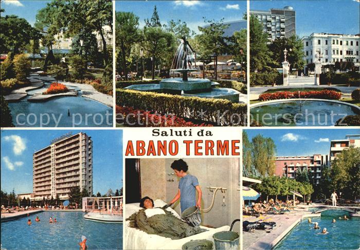 Abano Terme Park Brunnen Moorbad Swimmingpool