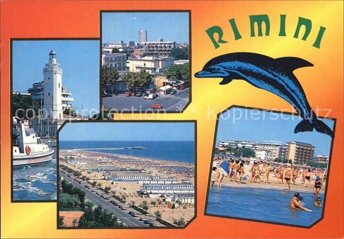 Rimini Leuchtturm Stadblick Strand