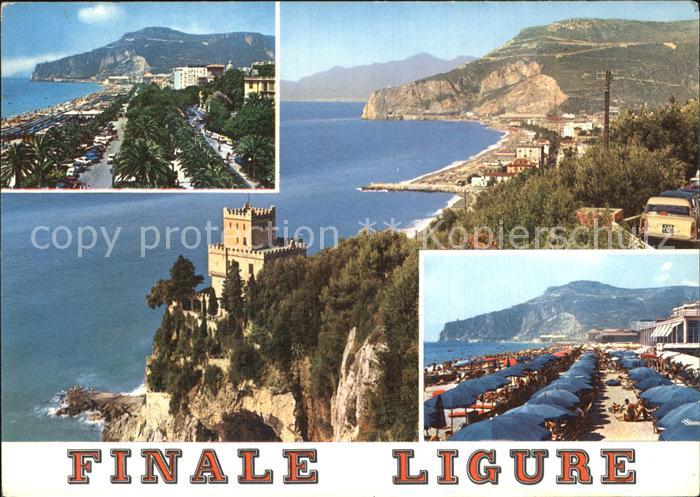 Finale Ligure Vista delle Palme e spiaggia Il Castello
