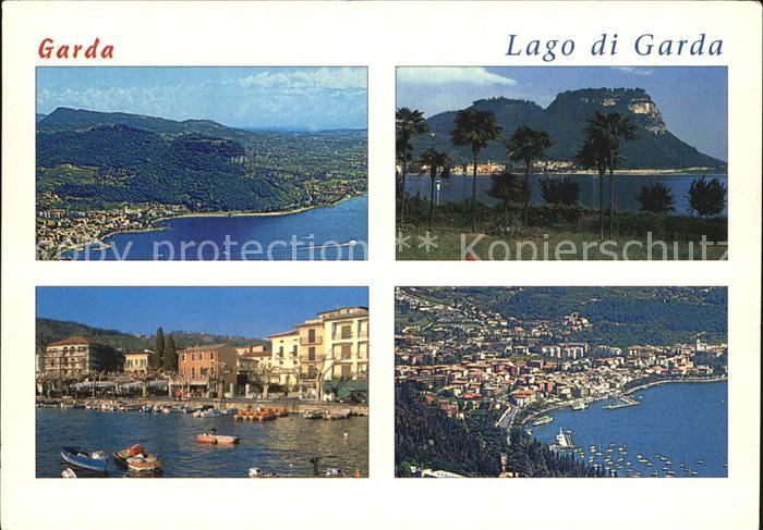 Garda Lago di Garda Fliegeraufnahme Hafen Strand