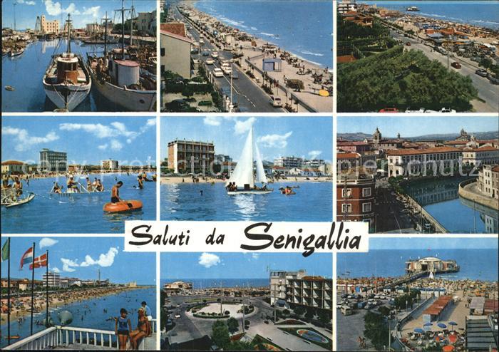 Senigallia Hafen Strand Promenade Teilansichten