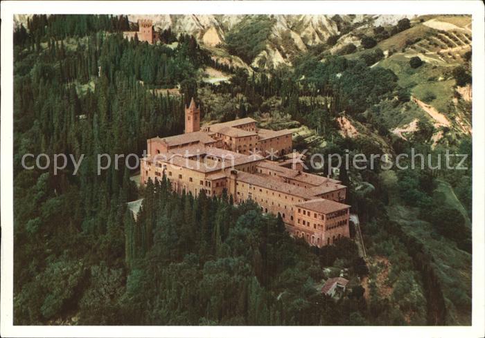 Siena Abbazia di Monte Oliveto Maggiore Veduta aerea
