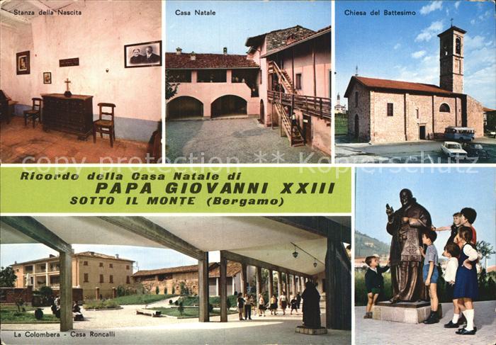 Bergamo Stanza della Nascita Casa Natale di Papa Giovanni XXIII Chiesa del Batte