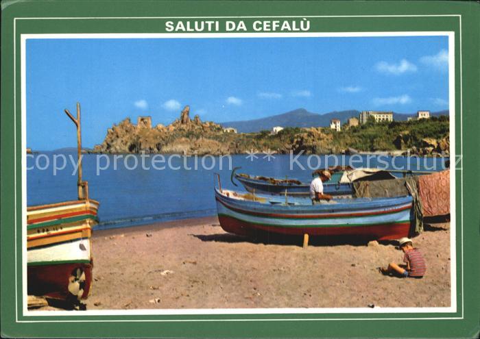 Cefalu Panorama e Spiaggia Fischerboote