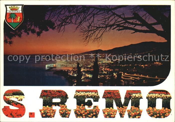 Sanremo Panorama da levante notturno