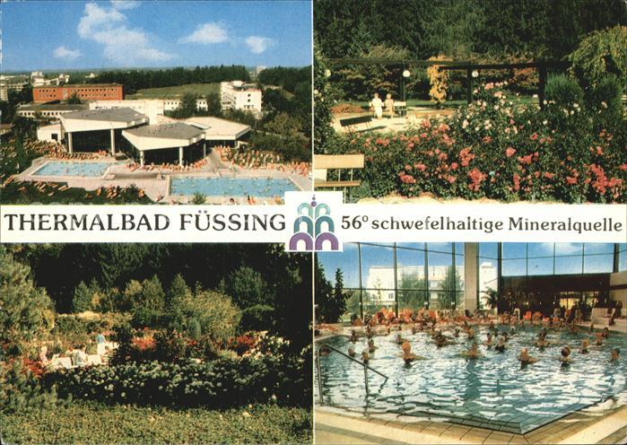 Bad Fuessing Kurmittelhaus Innen und Aussen Thermalbecken Kurpark Anlage