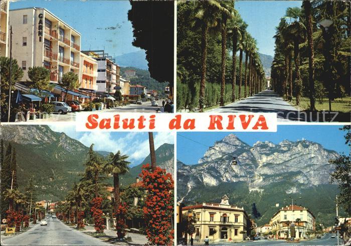 Riva del Garda Berge Seilbahn Haeuser Strassenansichten