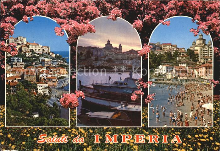 Imperia Stadtansichten Strandpromenade Boote