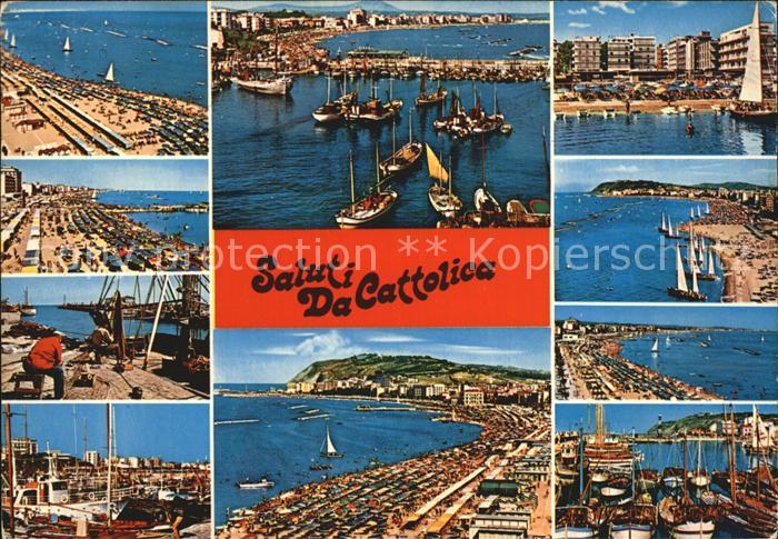 Cattolica Rimini Strand Bootshafen Segelbotte