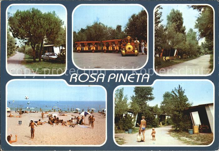 Rosolina Mare Rosa Pineta Strand Campingplatz Parkeisenbahn