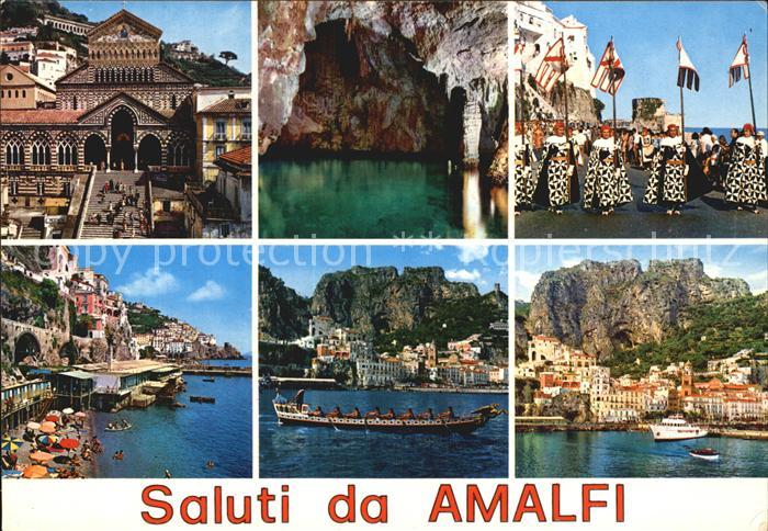 Amalfi Dom Grotte von Smeraldo Folklore Meer Strand