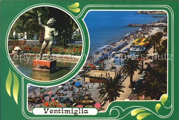 Ventimiglia Liguria Promenade Meer Strand