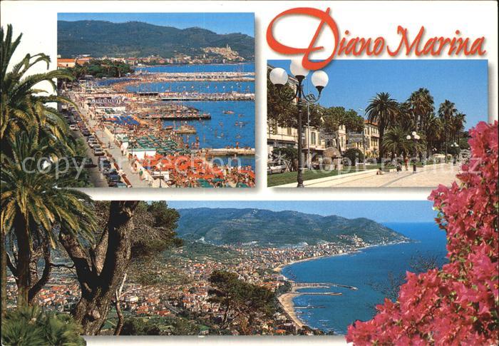 Diano Marina Riviera Ligure Strand Luftbild