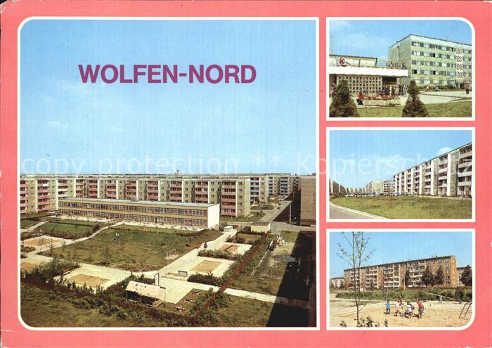 Wolfen Bitterfeld  Kaufhalle Altersheim Strasse der Jugend
