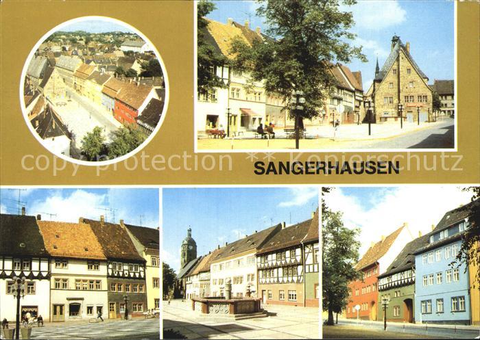 Sangerhausen Suedharz Marktplatz Ortsansicht