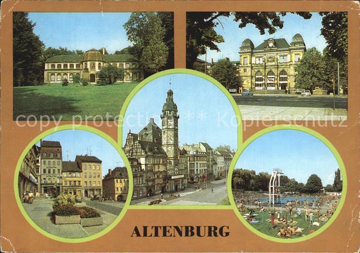 Altenburg Thueringen Naturkundemuseum Mauritianum Bahnhof Markt Rathaus Freibad