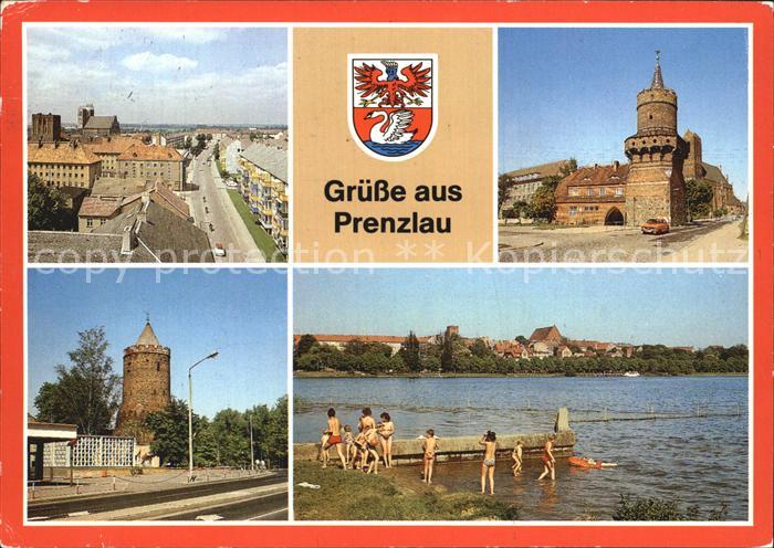 Prenzlau Mitteltorturm Blindower Torturm Badestrand Uckersee