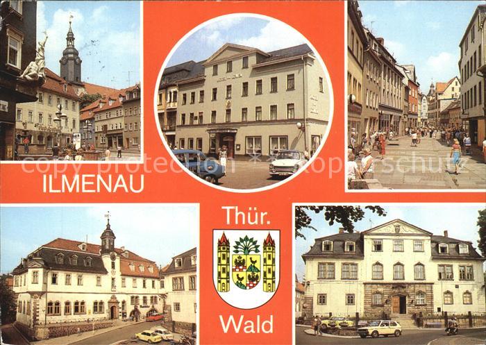 Ilmenau Thueringen Hotel zum Loewen Rathaus Strasse des Friedens Museum