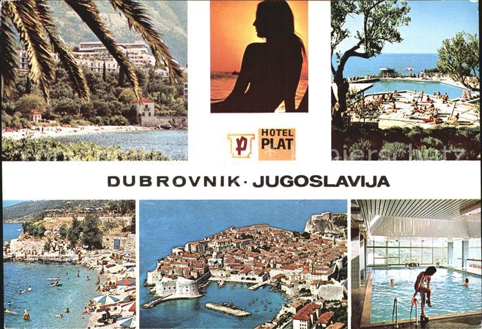 Dubrovnik Ragusa Strand Schwimmbad Luftbild