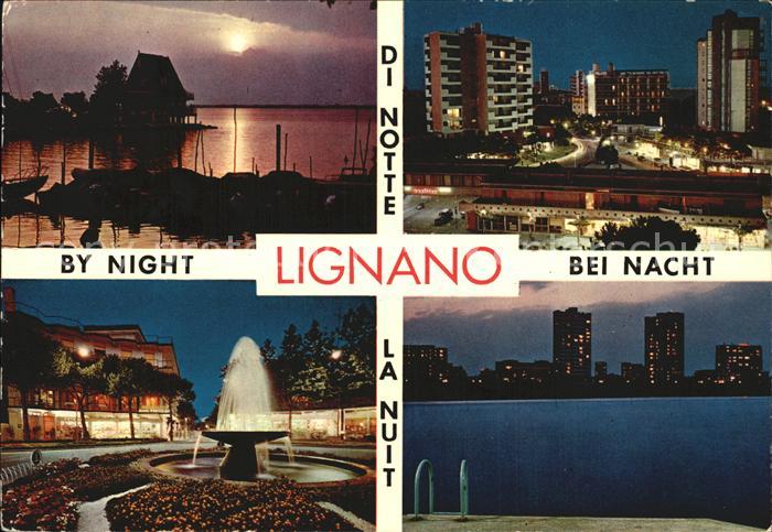 Lignano Nachtaufnahme Meer Ansichten