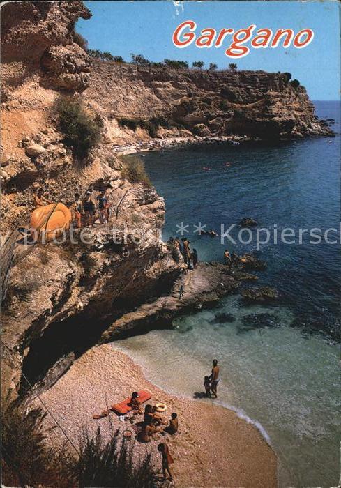Gargano Meer Kueste Strand