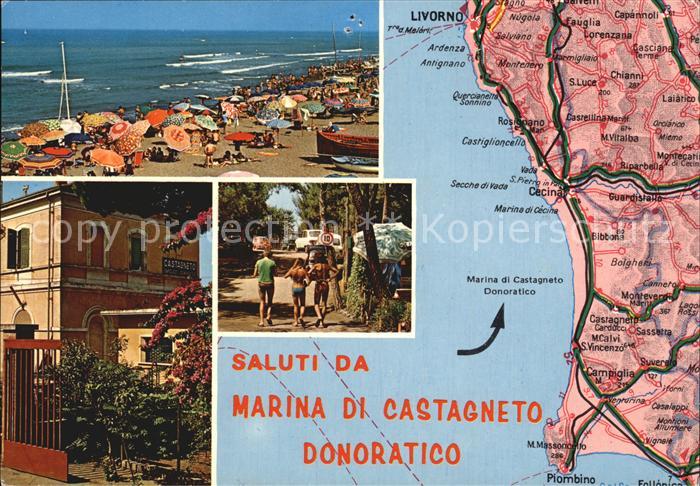 Marina di Castagneto Strand Meer