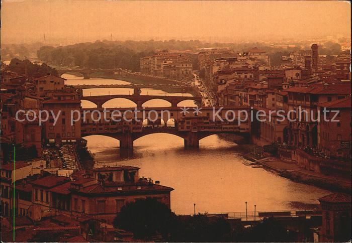 Firenze Florenz Bruecke Arno