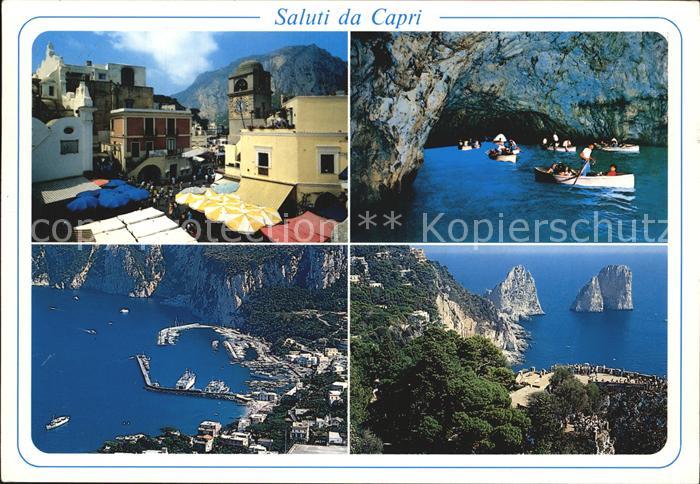 Capri Meer Kueste Stadt Grotte