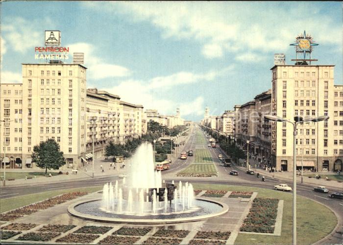 BERLIN  CITY Strausberger Platz Springbrunnen