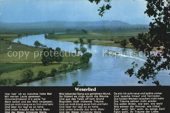 Hameln Weser Weserschleife Weserlied